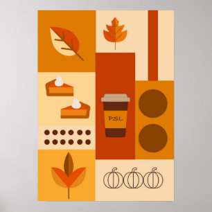 Bauhaus, modern, minimalistisch, geometrisch, abst poster
