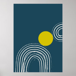 Bauhaus, modern, minimalistisch, geometrisch, abst poster