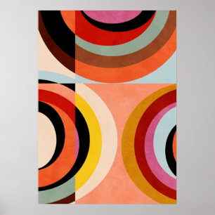Bauhaus, modern, minimalistisch, geometrisch, abst poster