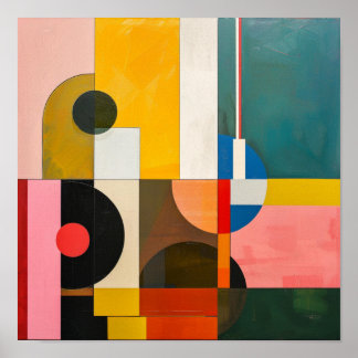 Bauhaus moderne abstrakte Kunst Poster
