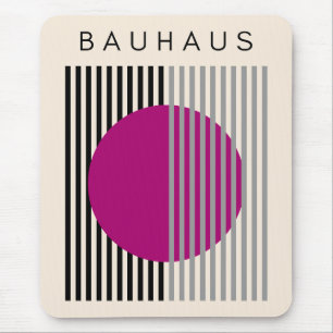 Bauhaus Moderne Kunst Lila Rundwege Mousepad