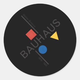 Bauhaus Movet Reproduction 1919 Work Runder Aufkleber