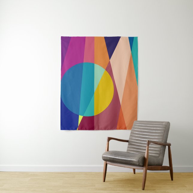 Bauhaus-Muster Wandteppich (Beispiel)