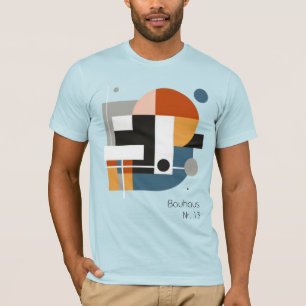 Bauhaus Nr. 13, Farbige Minimalistische Kunst T-Shirt