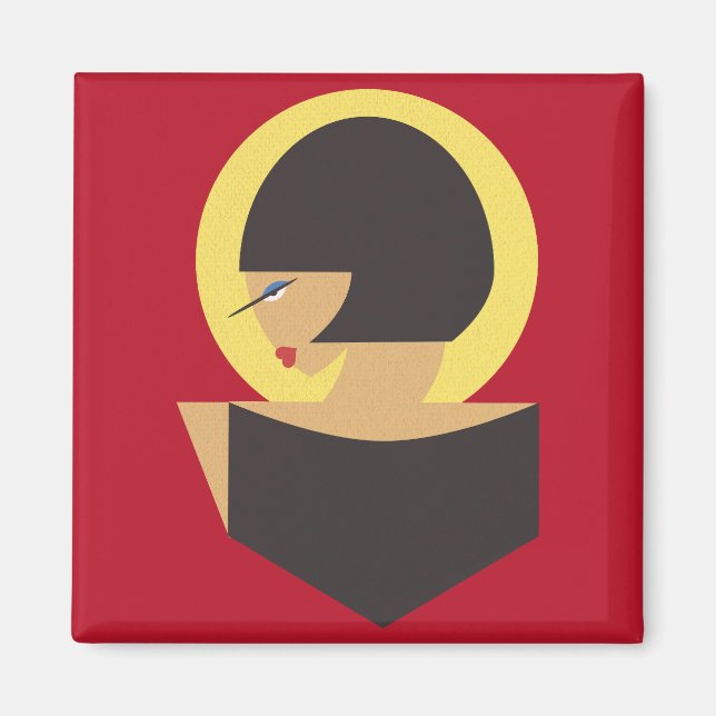 Bauhaus-Portrait Magnet (Vorne)