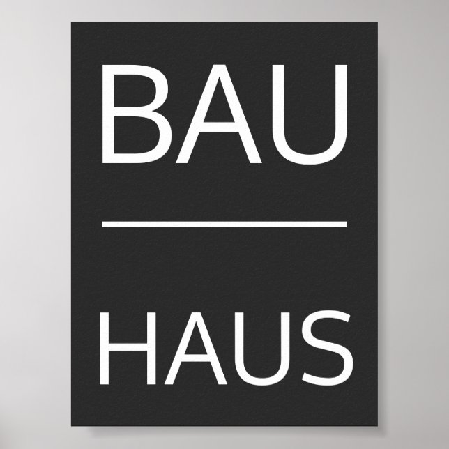 Bauhaus Poster (Vorne)