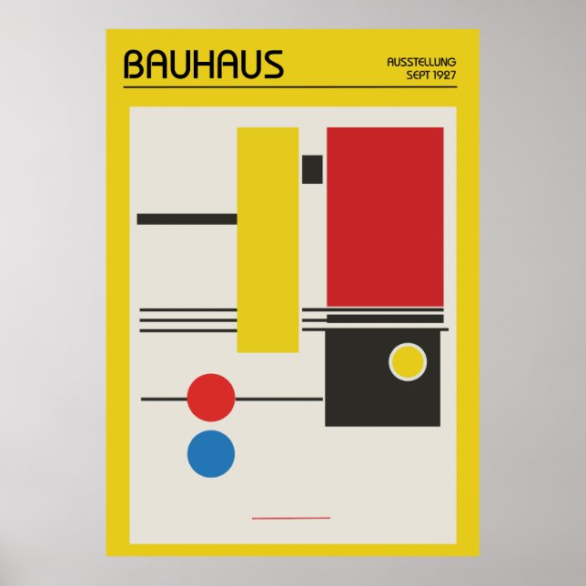 Bauhaus Poster (Vorne)