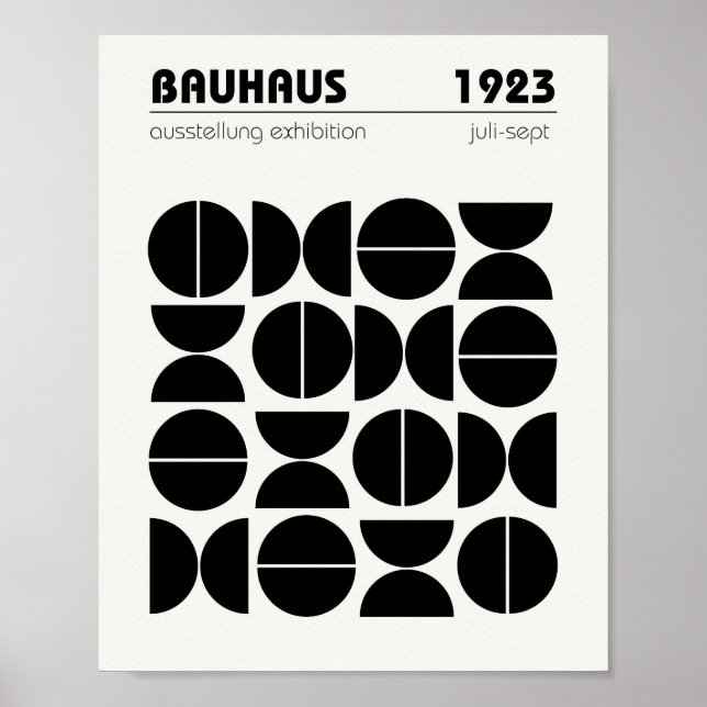 Bauhaus Poster Wand an Wand Kunst (Vorne)
