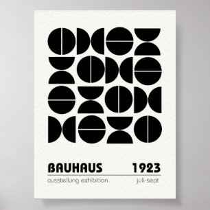 Bauhaus Poster Wand an Wand Kunst