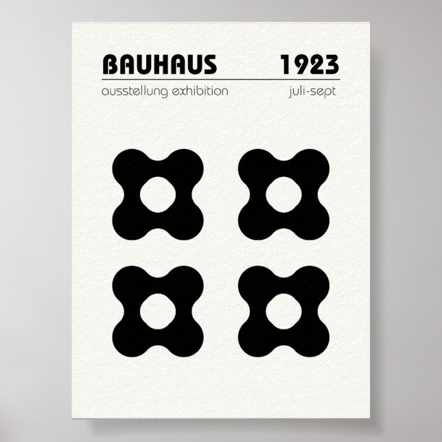 Bauhaus Poster Wand an Wand Kunst (Vorne)