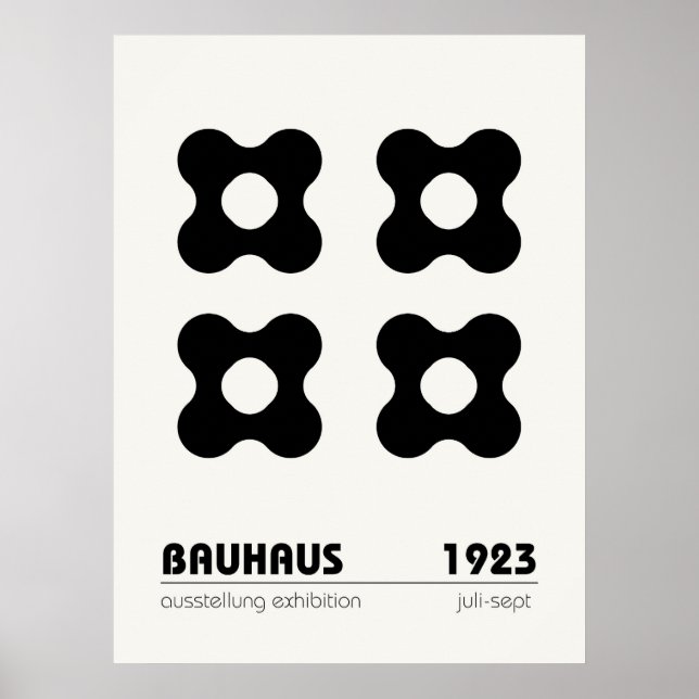 Bauhaus Poster Wand an Wand Kunst (Vorne)