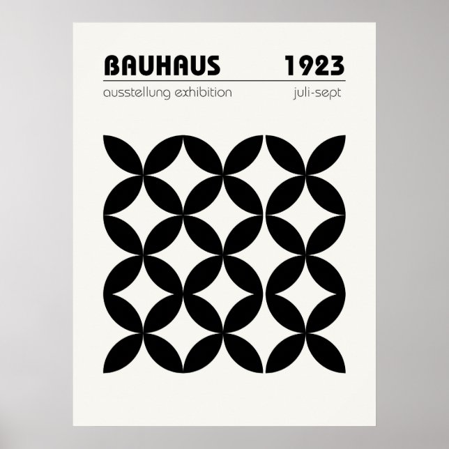 Bauhaus Poster Wand an Wand Kunst (Vorne)