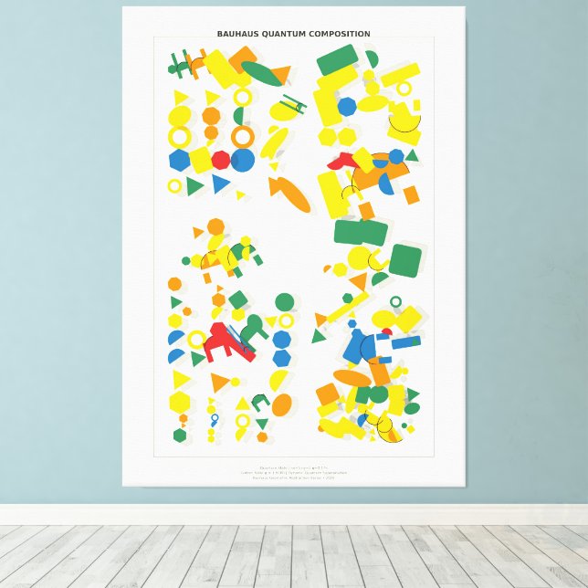 Bauhaus Quantum Composition  Leinwanddruck (Insitu (Holzboden))