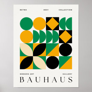 Bauhaus Retro Art Print geometrisches Poster