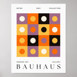 Bauhaus Retro Art Print geometrisches Poster