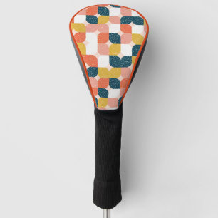 Bauhaus-Retro geometrisches Muster Golf Headcover