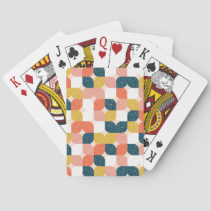 Bauhaus-Retro geometrisches Muster Spielkarten