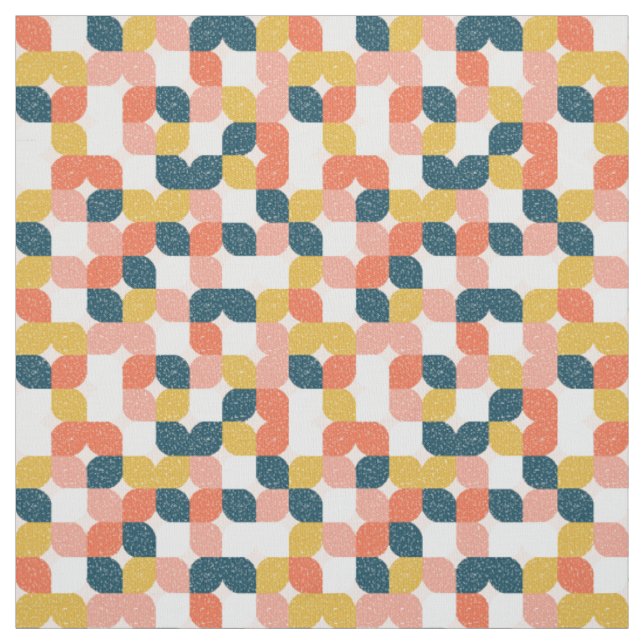 Bauhaus-Retro geometrisches Muster Stoff (Muster)