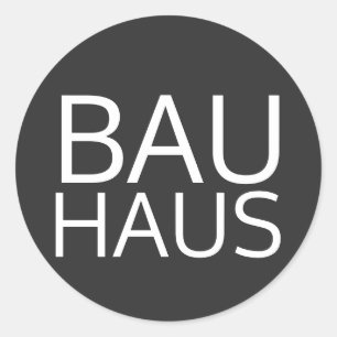Bauhaus Runder Aufkleber
