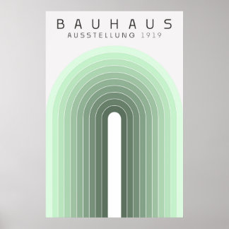 Bauhaus Salbeigrünes Poster