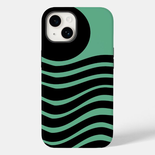 Bauhaus Seafoam Green Abstrakt Case-Mate iPhone 14 Hülle (Rückseite)
