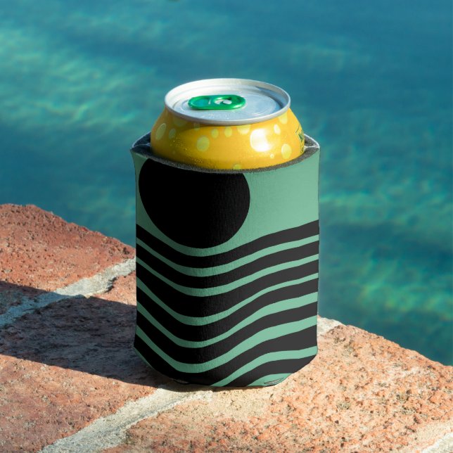 Bauhaus Seafoam Green Abstrakt Dosenkühler (In Situ Pool)