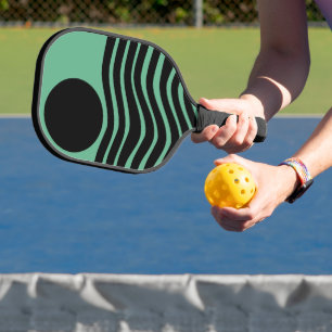 Bauhaus Seafoam Green Abstrakt Pickleball Schläger