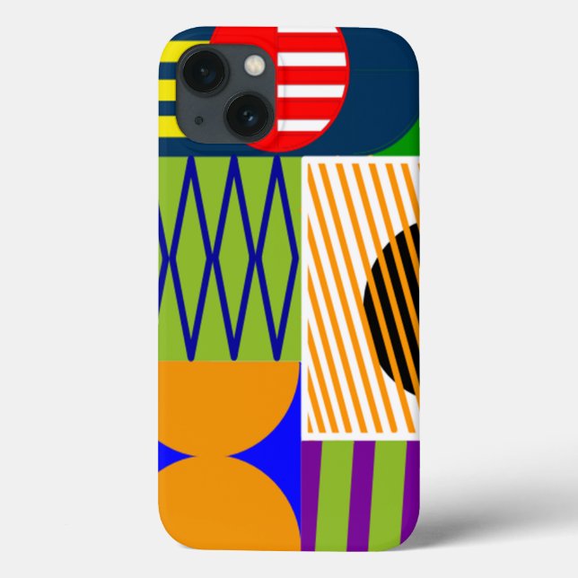 Bauhaus Shape Collage Case-Mate iPhone Hülle (Rückseite)