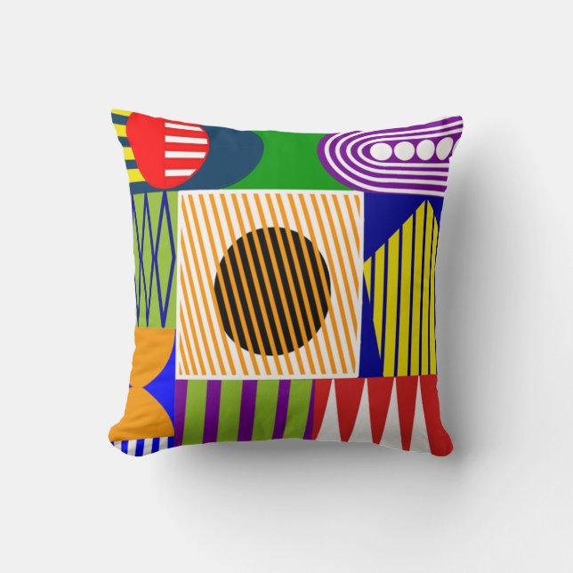 Bauhaus Shape Collage Kissen (Vorderseite)