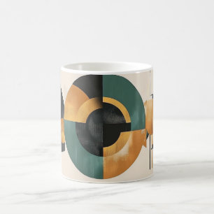 Bauhaus-Stil, gekennzeichnet durch geometrische Fo Kaffeetasse