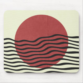 Bauhaus Style Sunset Mousepad