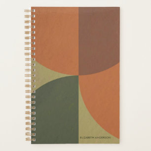 Bauhaus Terre Cuite Vert Abstrait Personnalisé