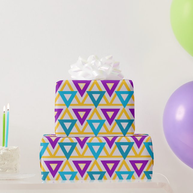 Bauhaus Triangle Mesh Geschenkpapier (Partygeschenke)