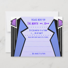 Bauhaus Tuxedo - LBV (Antwortkarte) RSVP Karte