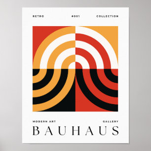 Bauhaus Vintage-Kunstposter Geometrischer Poster