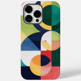 Bauhaus Watercolor - Geometrisches Green Phone Cas Case-Mate iPhone 14 Pro Max Hülle