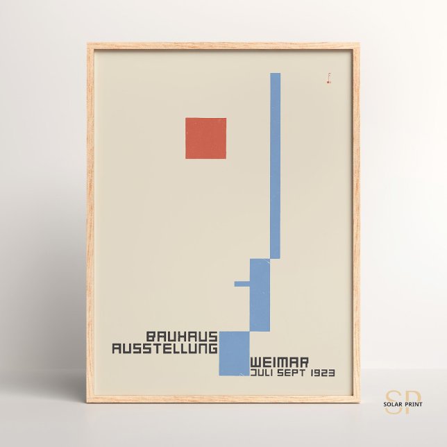 Bauhaus Weimar 1923 Ausstellung Affiche Poster (Von Creator hochgeladen)