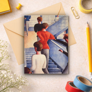 Bauhaustreppe von Oskar Schlemmer Postkarte