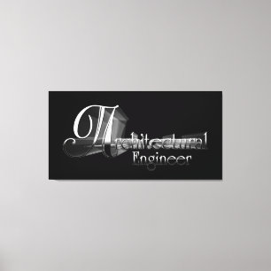 Bauingenieur Typografie Artwork Leinwanddruck