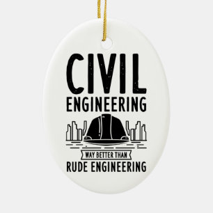 Bauingenieurswesen Weitaus Besseres Graduierten-We Keramik Ornament