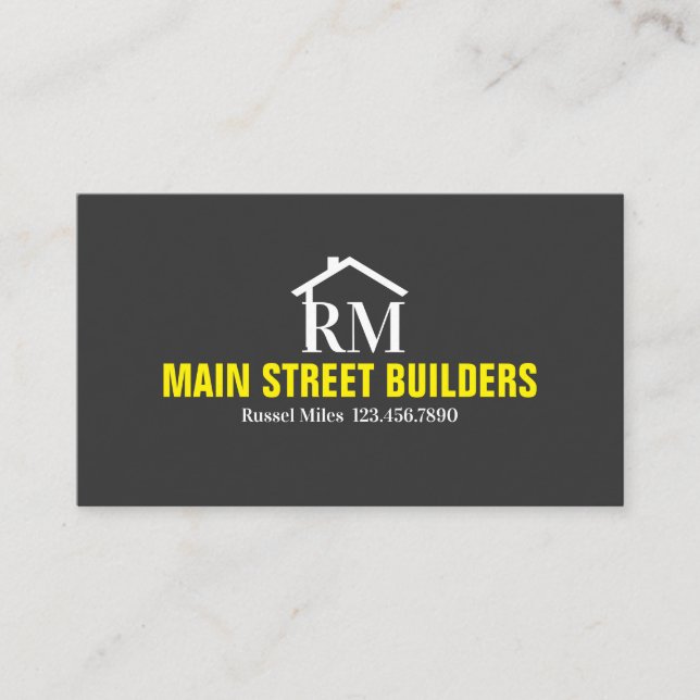 Baukarte Visitenkarte (Vorderseite)