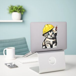 Baukatze Aufkleber