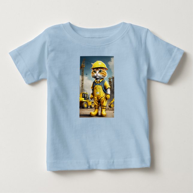 Baukatze in Aktion T - Shirt (Vorderseite)