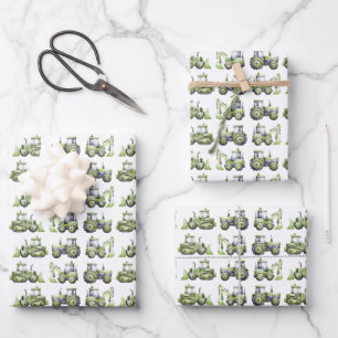 Baukinder 1. Geburtstag Party Geschenkpapier Set