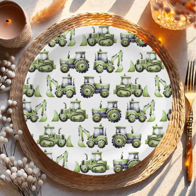 Baukinder 1. Geburtstag Party Pappteller (Von Creator hochgeladen)