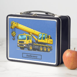 Baukran LKW Kinder Metall Brotdose