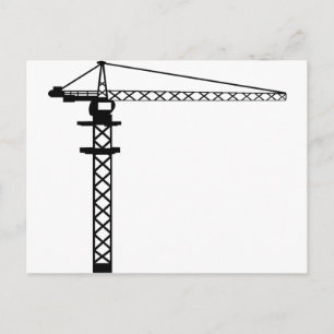 Baukran Postkarte