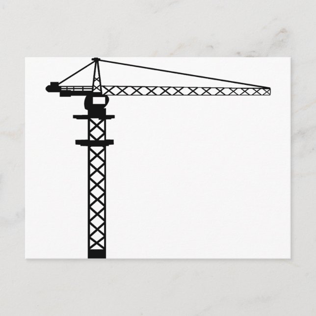 Baukran Postkarte (Vorderseite)