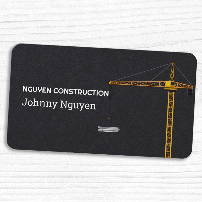 Baukran Visitenkarte (Construction Crane Business Card)