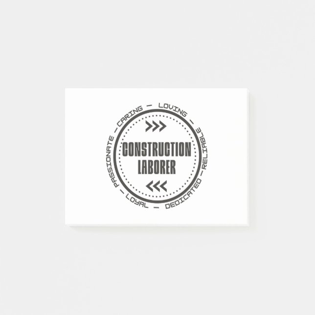 Baulabor Post-it Klebezettel (Vorderseite)